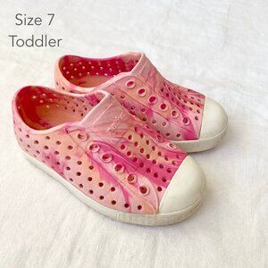 💙2/$25 Native C7 Size Toddler Pink Tie Dye Jefferson Shoes Summer Water